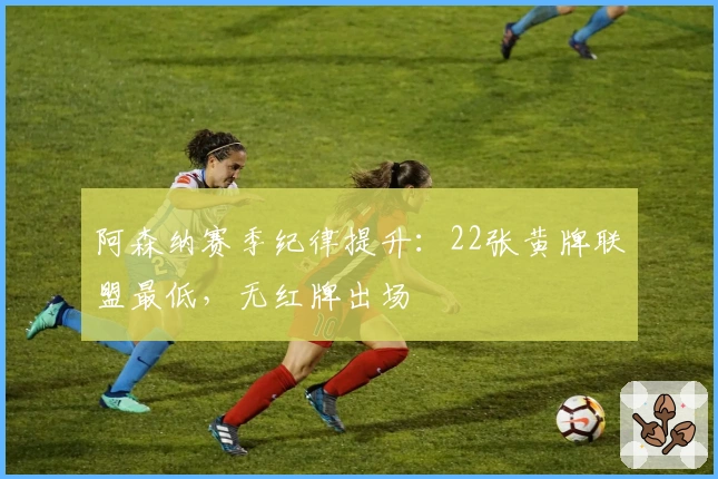 阿森纳赛季纪律提升：22张黄牌联盟最低，无红牌出场